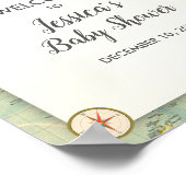 アドベンチャー待ち赤ちゃんシャワー歓迎サイン旅行 ポスター (角)