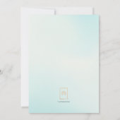 アドベンチャー待ち赤ちゃんシャワー熱気球 サンキューカード (裏面)