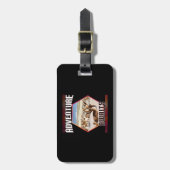 アドベンチャー待ち – アルパカラマ旅行 ラゲッジタグ (正面縦)