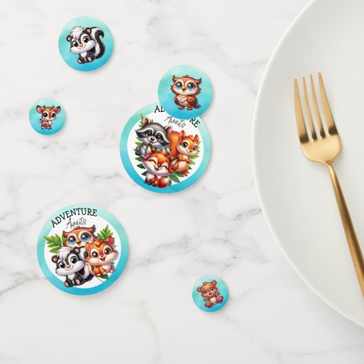 アドベンチャー待ち |ウッドランドの生き物の赤ちゃんシャワー コンフェッティ (グループ)