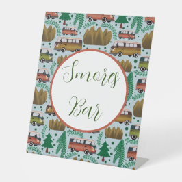 アドベンチャー待ち：キャンパースモアーズバー 台座サイン