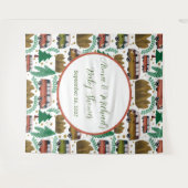 アドベンチャー待ち:キャンパーニュートラルベビーシャワー タペストリー (正面(横))