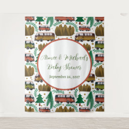 アドベンチャー待ち:キャンパーニュートラルベビーシャワー タペストリー