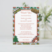 アドベンチャー待ち：キャンパー男の赤ちゃんシャワー サンキューカード (スタンド正面)