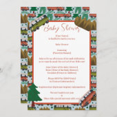 アドベンチャー待ち：キャンパー男の赤ちゃんシャワー 招待状 (正面/裏面)