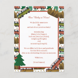 アドベンチャー待ち:キャンパー男の赤ちゃん 案内ポストカード