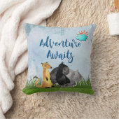 アドベンチャー待ち – ゴリラ・ヒッポとメルカート クッション (ブランケット)