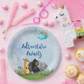 アドベンチャー待ち – ゴリラ・ヒッポとメルカート ペーパープレート (パーティー)