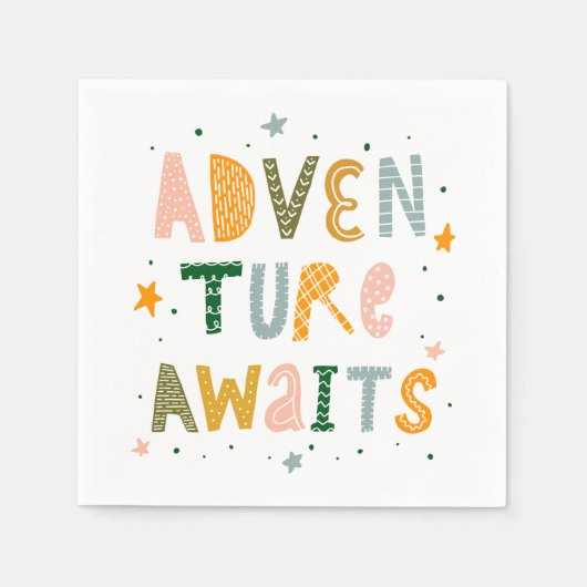 アドベンチャー待ち スタンダードカクテルナプキン (正面)