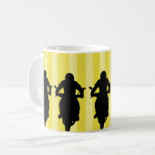 アドベンチャー待ち：バイクライダーアウトドアスポーツ コーヒーマグカップ (正面左)