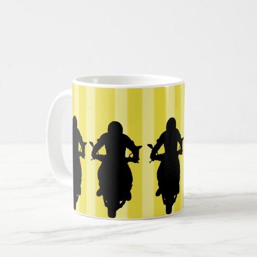 アドベンチャー待ち：バイクライダーアウトドアスポーツ コーヒーマグカップ