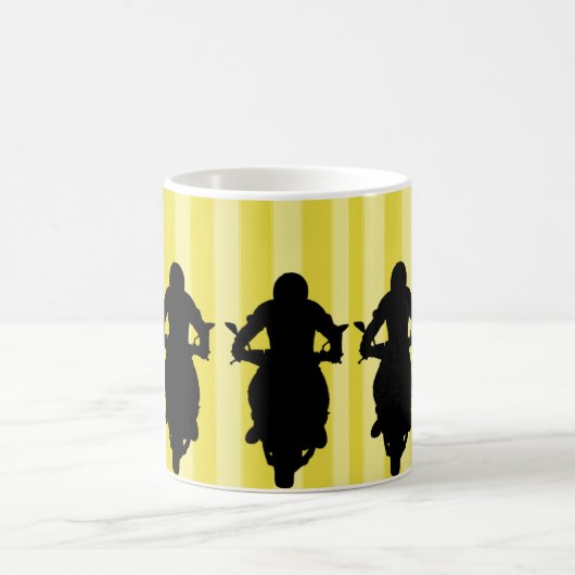 アドベンチャー待ち：バイクライダーアウトドアスポーツ コーヒーマグカップ (中央)