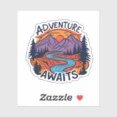 アドベンチャー待ち – マウンテンシーン シール (シート)