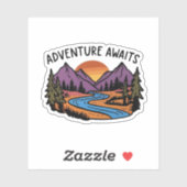 アドベンチャー待ち – マウンテンシーン シール (シート)