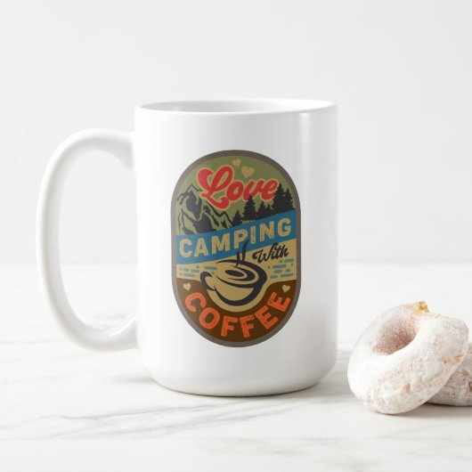 アドベンチャー待ち:ラブキャンプ コーヒーマグカップ (ドーナツ)