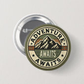 アドベンチャー待ち – ヴィンテージアウトドアボタン 缶バッジ (正面&裏面)