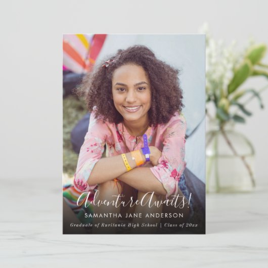 アドベンチャー待ち | 写真の卒業発表 案内状 (スタンド正面)