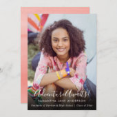 アドベンチャー待ち | 写真の卒業発表 案内状 (正面/裏面)