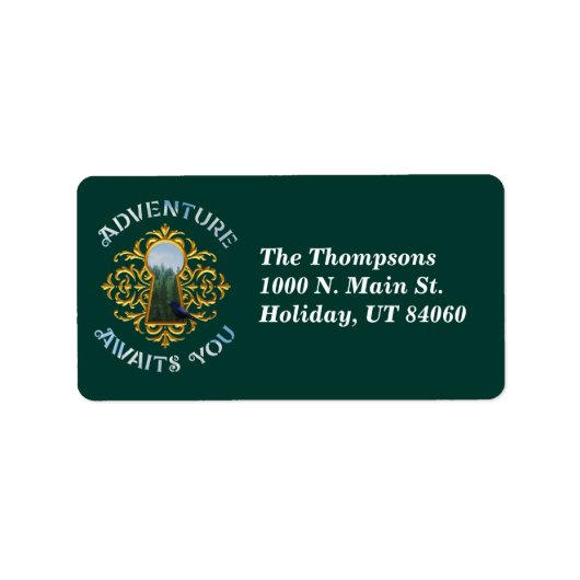 アドベンチャー待ち/差出人住所ラベル ラベル (正面)