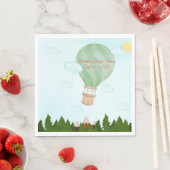アドベンチャー待ち | 熱気球ベビーシャワー スタンダードランチョンナプキン (インサイチュ)