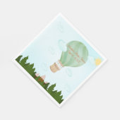 アドベンチャー待ち | 熱気球ベビーシャワー スタンダードランチョンナプキン (角)