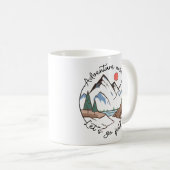 アドベンチャー待って見つけよう コーヒーマグカップ (正面右)