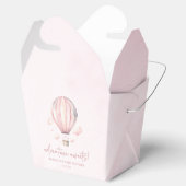 アドベンチャー待て!ピンクのホットエアバルーン赤ちゃんシャワー フェイバーボックス (オープン)