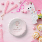 アドベンチャー待て!ピンクのホットエアバルーン赤ちゃんシャワー ペーパーボウル (パーティー)
