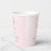 アドベンチャー待て！ピンクのホットエアバルーン赤ちゃんシャワー 紙コップ (右)