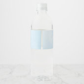 アドベンチャー待て！ブルーホットエアバルーン赤ちゃんシャワー ペットボトルラベル (裏面)