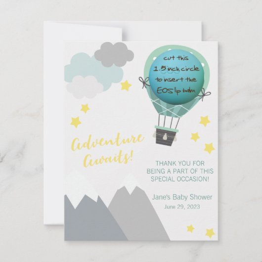 アドベンチャー待て!ベビーシャワーEOSリップバーム (正面)