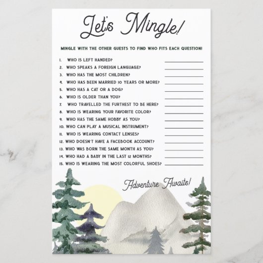 アドベンチャー待て！行くぞ！赤ちゃんシャワーゲーム (正面)