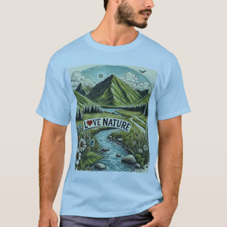 アドベンチャー愛好家、私は自然、風光明媚な屋外を愛する Tシャツ