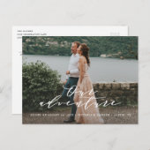 アドベンチャー日付の写真ポストカードを保存 案内ポストカード (正面/裏面)