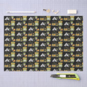 アドベンチャー機器パターン 薄葉紙 (クラフト)