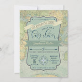 アドベンチャー男の赤ちゃんシャワー招待状 招待状 (正面)