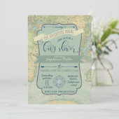 アドベンチャー男の赤ちゃんシャワー招待状 招待状 (スタンド正面)