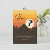 アドベンチャー登山マウンテンサンセットサンキューカード サンキューカード (スタンド正面)