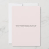 アドベンチャー素晴らしガールソフトピンク赤ちゃんシャワー 招待状 (裏面)