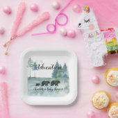 アドベンチャー素朴がベビーシャワー ペーパープレート (パーティー)