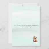 アドベンチャー素朴が計画の変更を開始 招待状 (裏面)