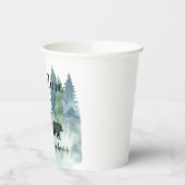 アドベンチャー素朴ウォーターの色がベビーシャワーを付ける 紙コップ (左)