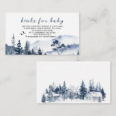 アドベンチャー素朴フォレストモンテーションウォーターカラーベビー エンクロージャーカード (正面/裏面)