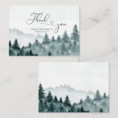 アドベンチャー素朴フォレストモンテーションウォーター感謝していカラー ノートカード (正面/裏面)