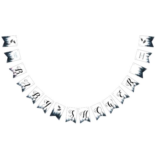 アドベンチャー素朴男の赤ちゃんバビシャワー バンティングフラッグ (全)