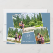 アドベンチャー結婚の写真日付を保存する招待状 招待状 (裏面)