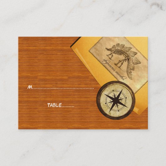 アドベンチャー結婚座席表 プレイスカード (正面)