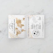 アドベンチャー結婚旅行先パスポート世界地図 招待状 (内部)