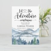 アドベンチャー継続フォレストベビーシャワー招待状 招待状 (スタンド正面)