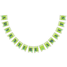 アドベンチャー航海のがキュートなクジラの赤ちゃんシャワーを待ち望む バンティングフラッグ